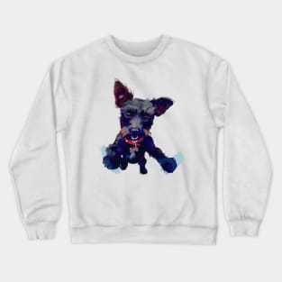 Smiling Terrier (Lavender) Crewneck Sweatshirt